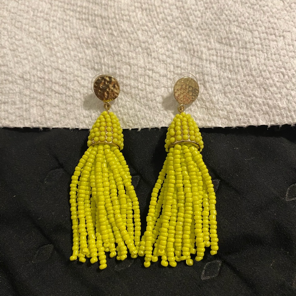 Green earrings